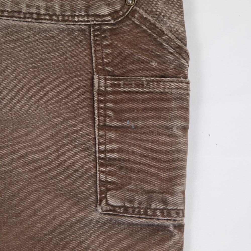 Vintage Carhartt B136 DKB Distressed Faded Brown Double Knee Pants 33x30 - Picture 12 of 16